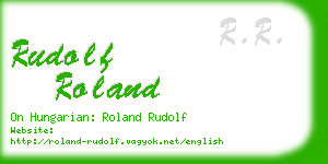 rudolf roland business card